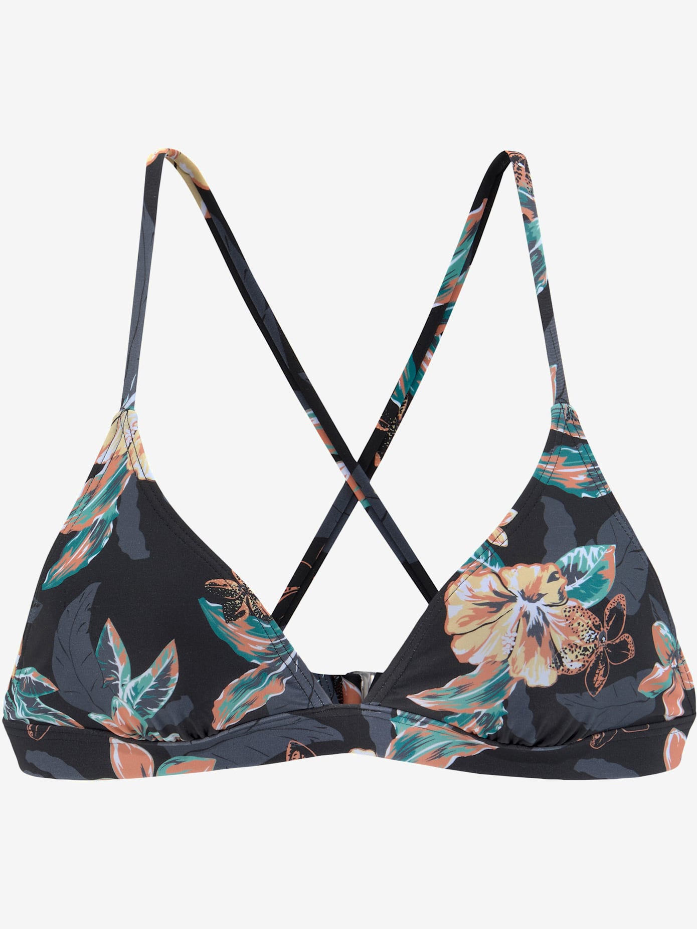 Haut de bikini triangle design tropical