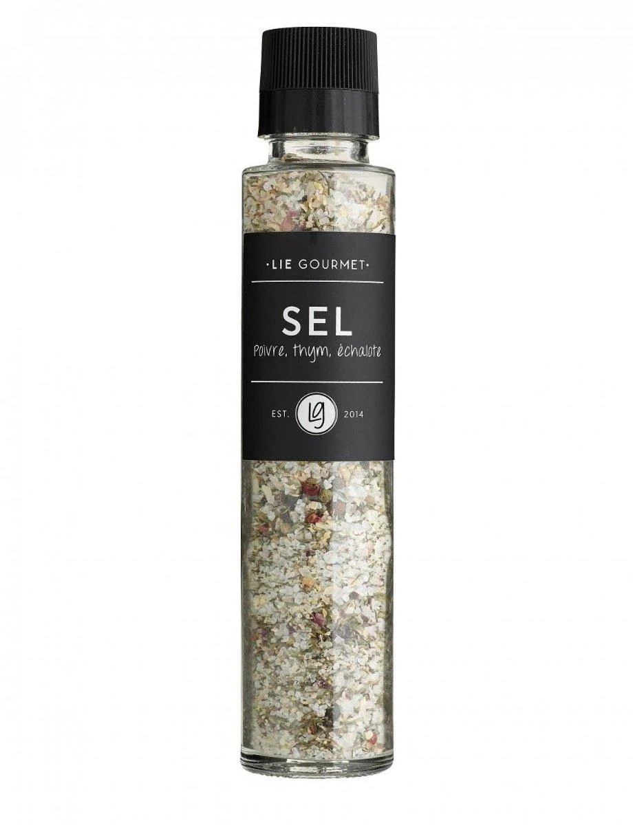 Lie Gourmet  Saltkværn m/ timian, skalotteløg & peber - 290 g.