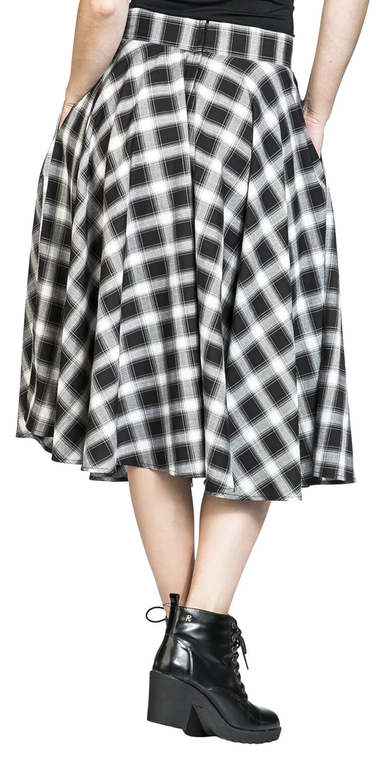 Jupe Évasée Sail Check | Banned Retro Jupe mi-longue