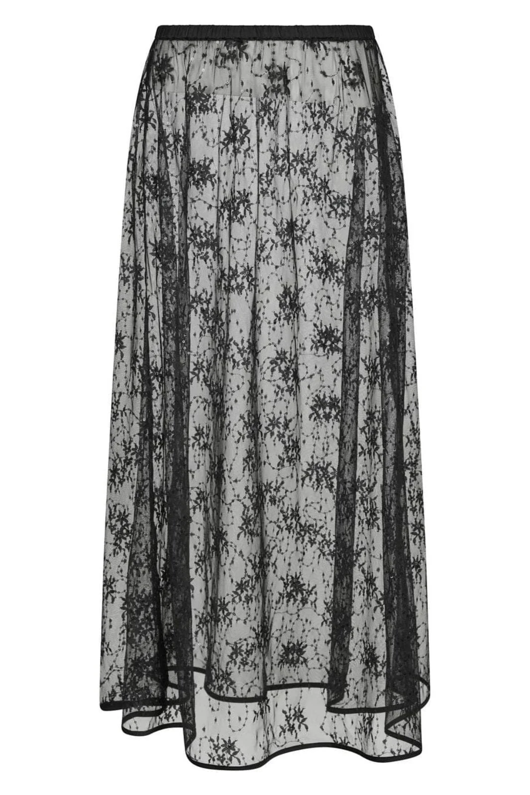 Neo Noir Loreta Lace Sequins Skirt 164611