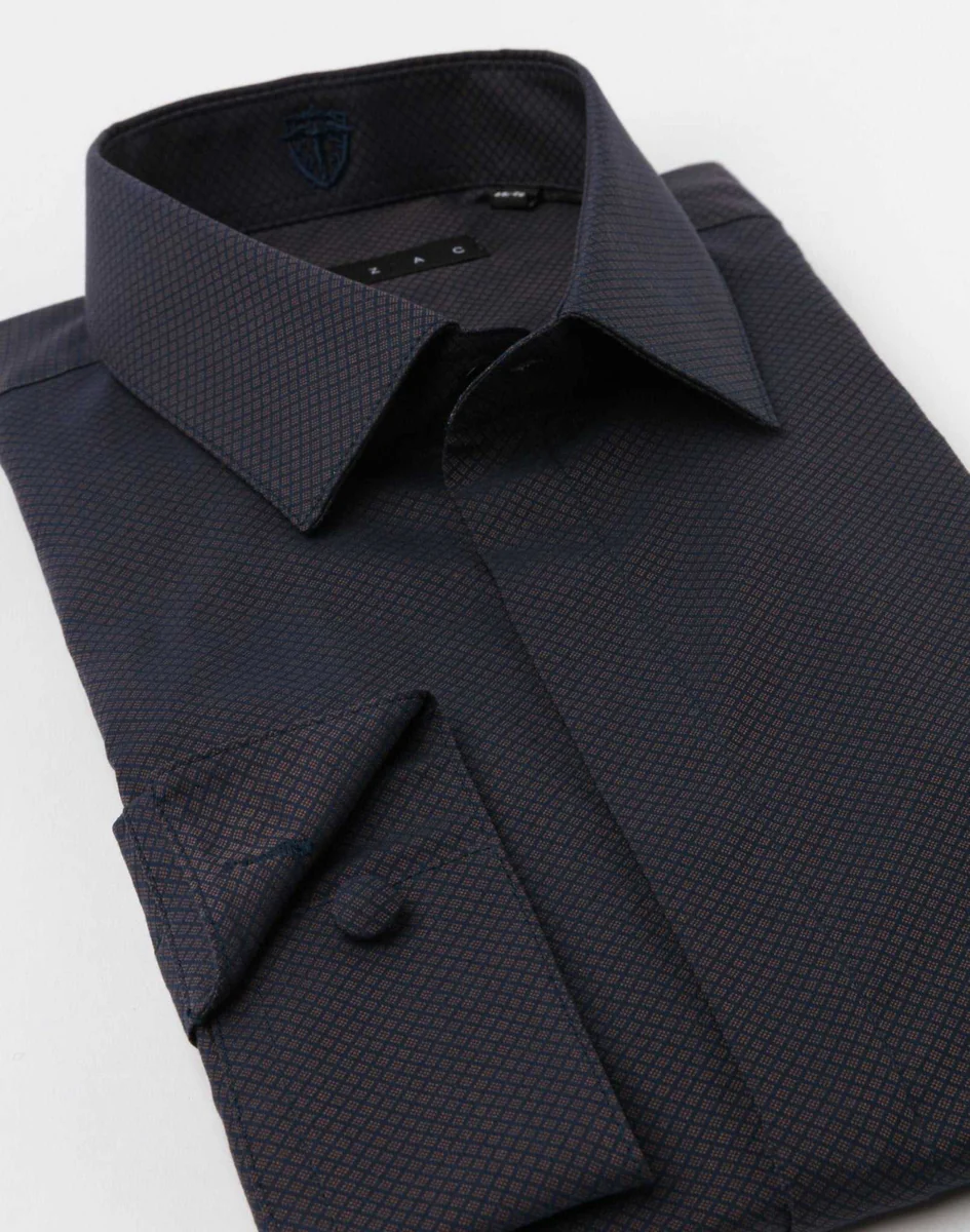 Chemise ville marron