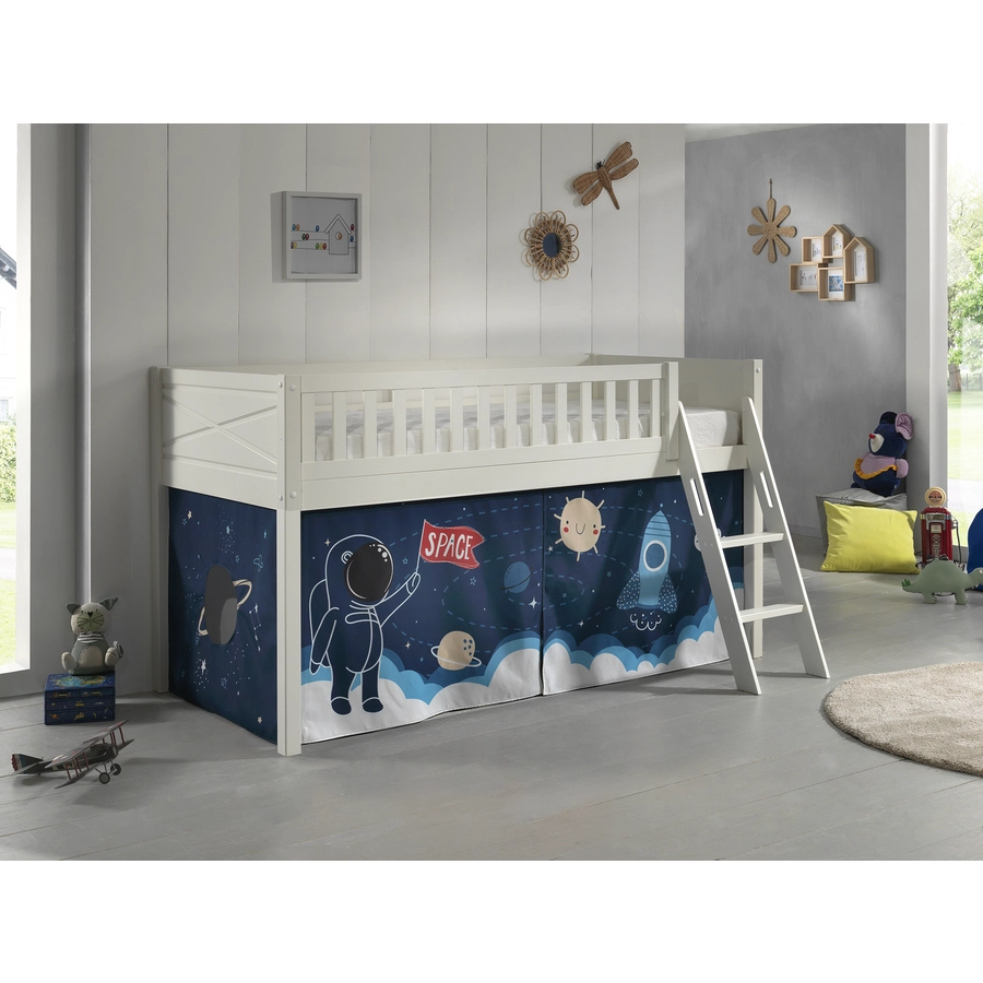 VIPACK Spielbett Scott Space Shuttle weiß