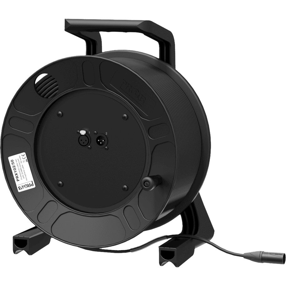 Procab PRX102 Prime haspel met XLR-kabel, 50 meter