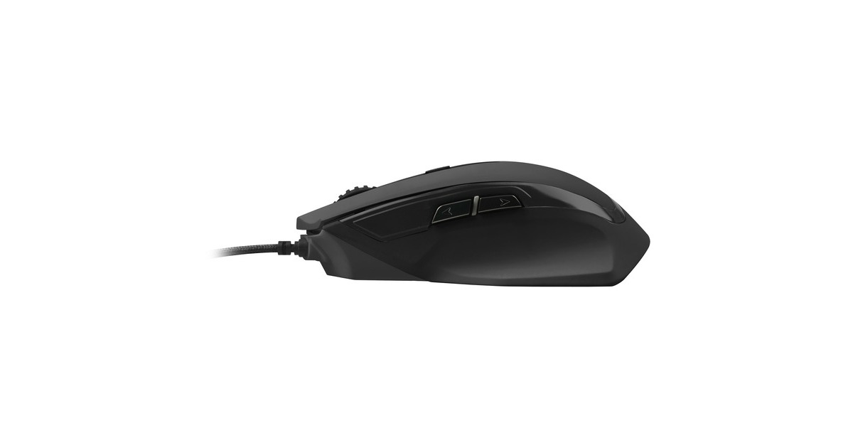 SharkoonSHARK Force II gaming muis  (Zwart, 400 - 4200 dpi, Meerkleurige leds)