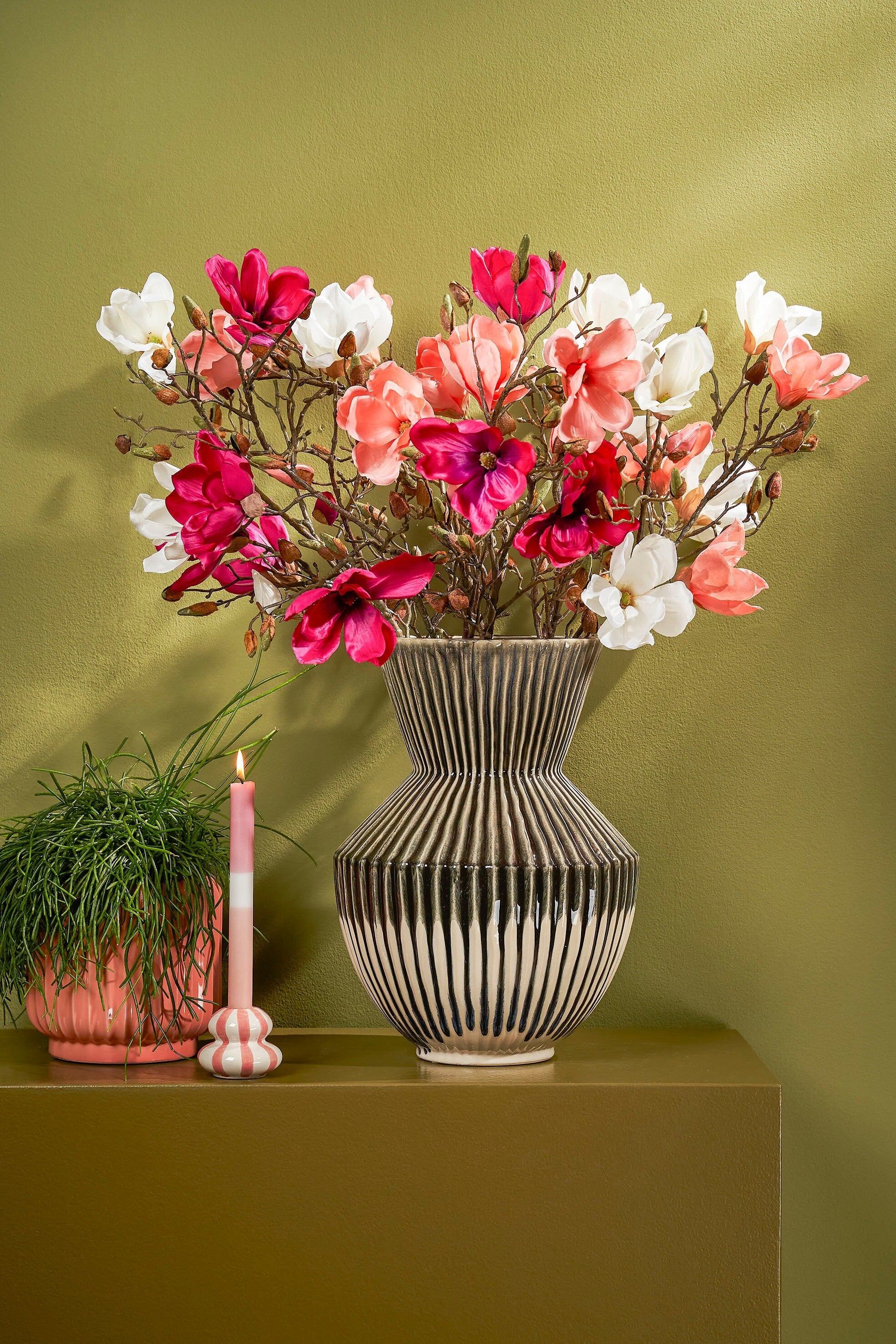 Mica Decorations Magnolia wit - l88cm
