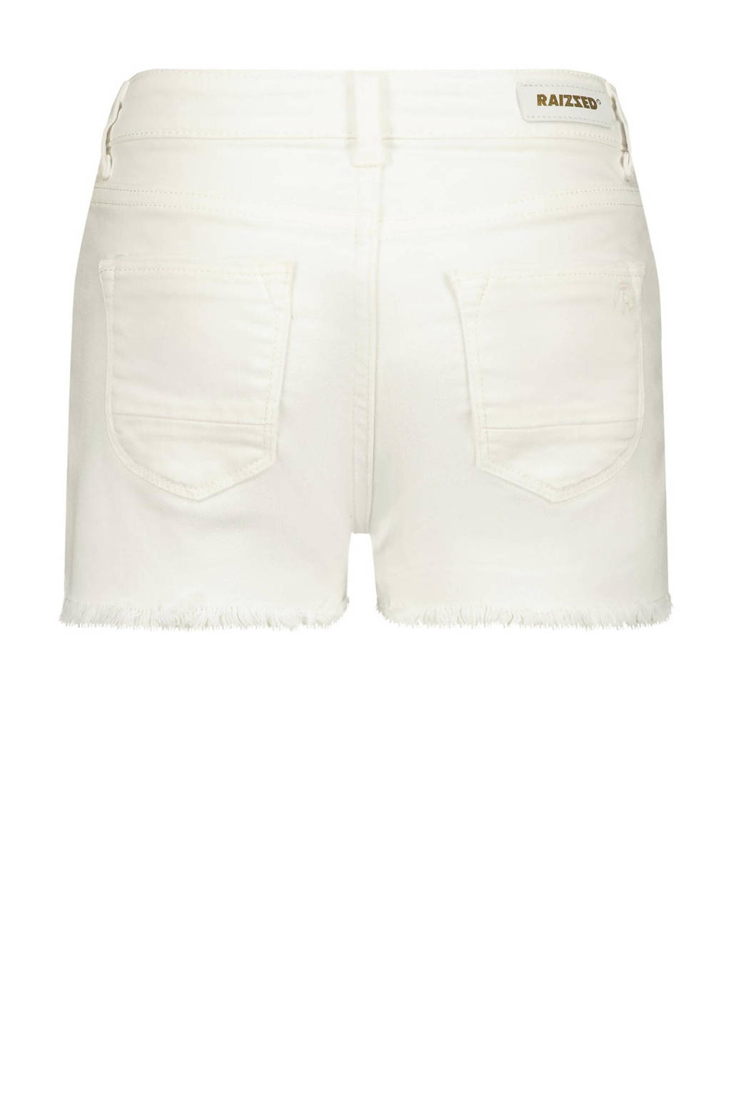 Raizzed denim short Louisiana white