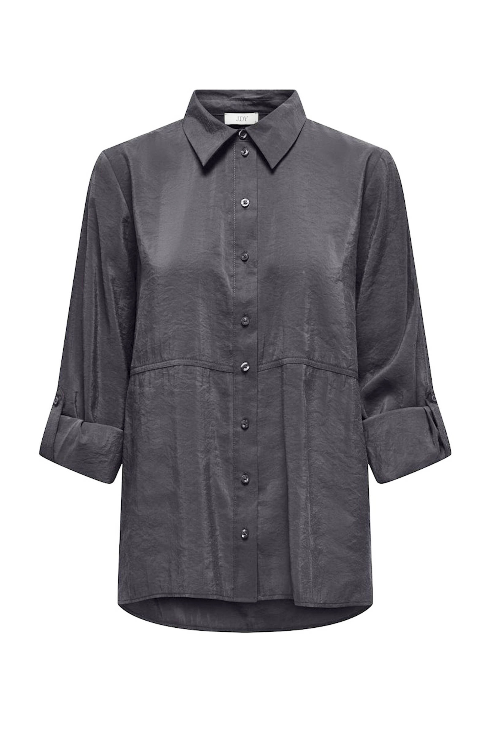 JDY blouse JDYAIA donkergrijs