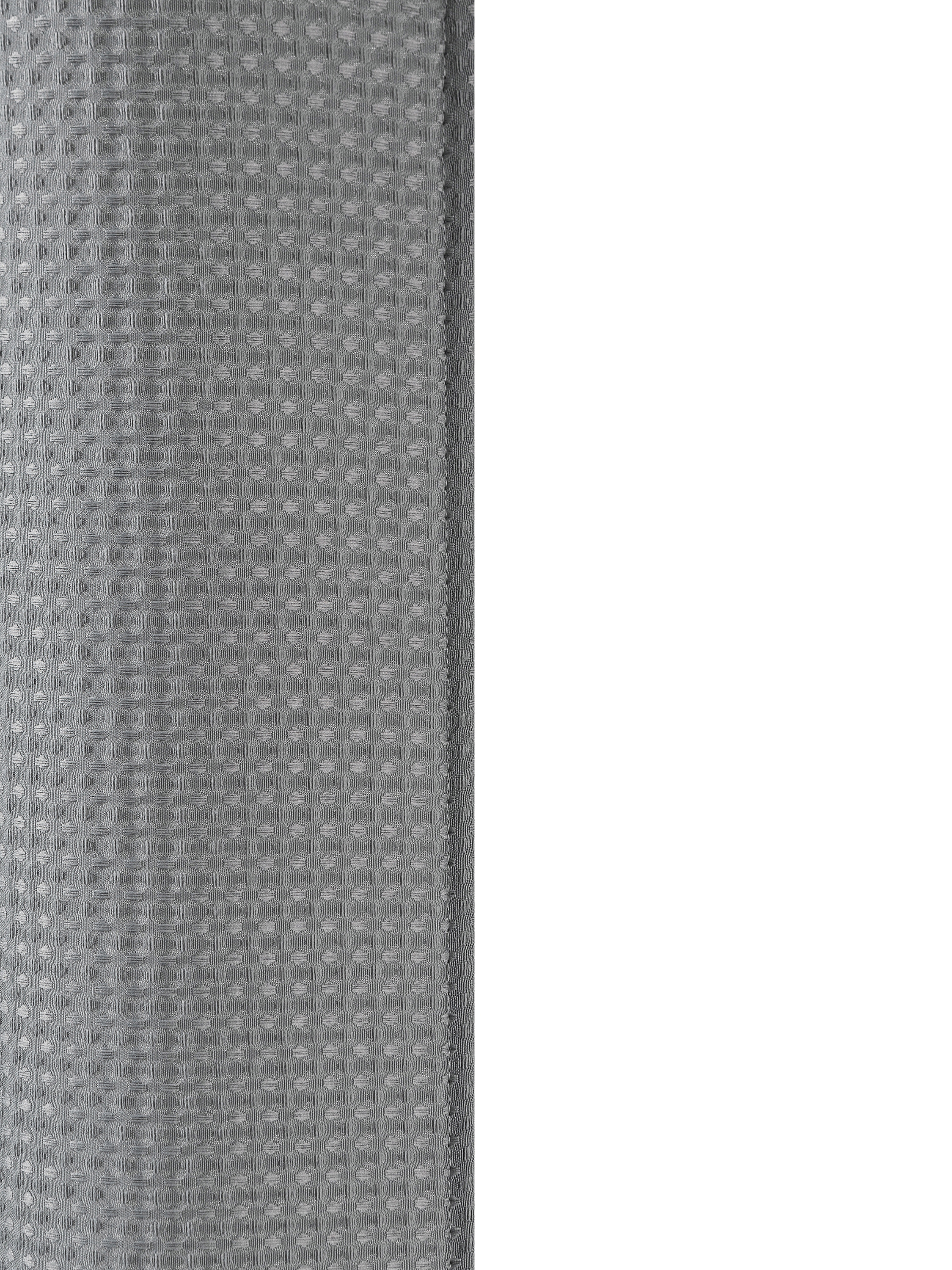 Duschvorhang 182 x 182 cm Waffel grau