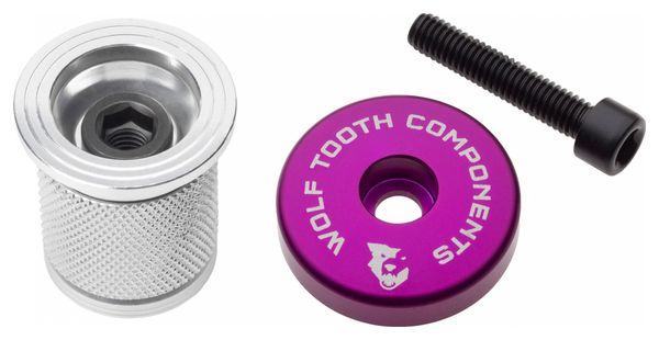 Expandeur Wolf Tooth Compression Plug with Integrated Spacer Stem Cap 1 1/8'' Violet