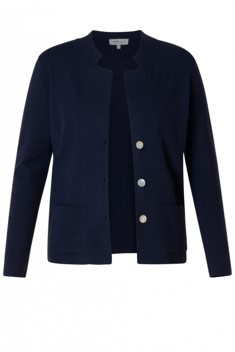 Ivy Beau blauwe dames vest