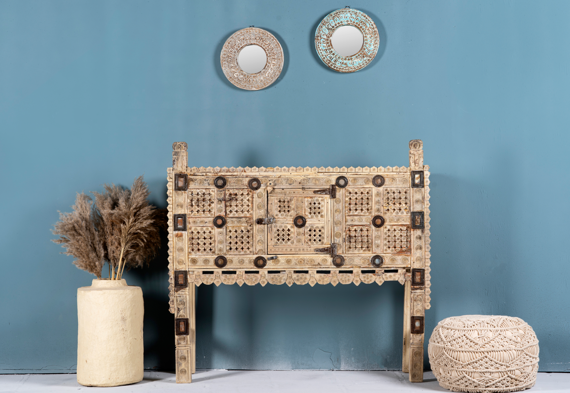 Antik Damchya Rapar -Teak hout