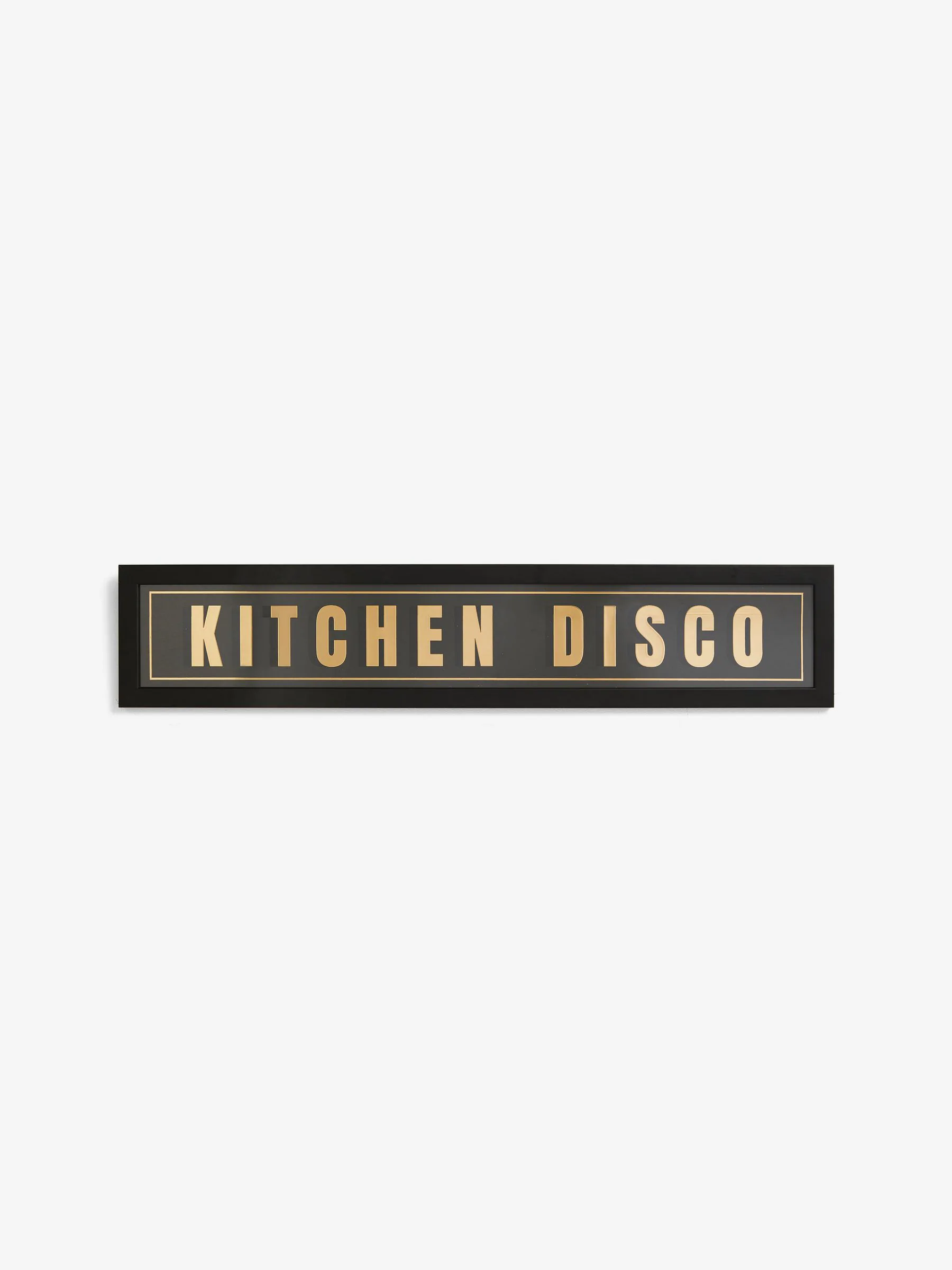 Kitchen Disco Slogan Framed Wall Art