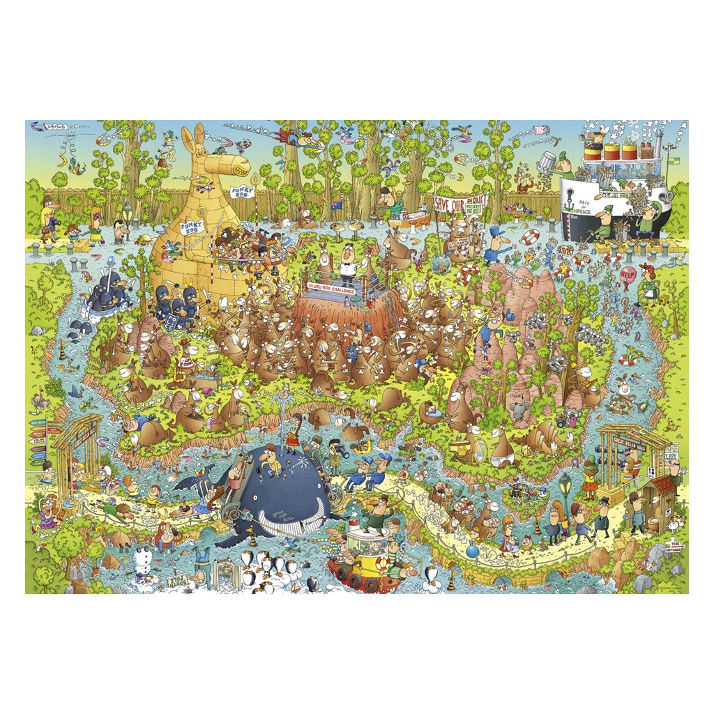 Puzzle - Funky Zoo -Australian Habitat de Marino Degano – 1000 Pièces