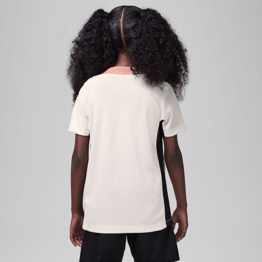 Paris Saint-Germain T-shirt d'Entraînement Dri-FIT Strike 3ème - Blanc/Noir/Rose Enfant
