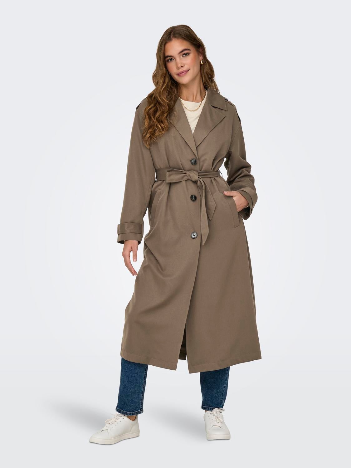 ONLLINE Trenchcoat Walnut