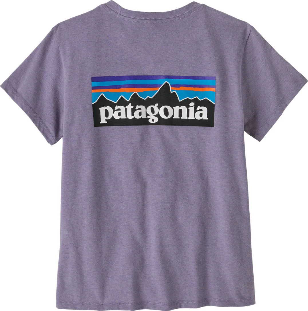 Patagonia Women's P-6 Logo Responsibili-Tee Concrete Purple