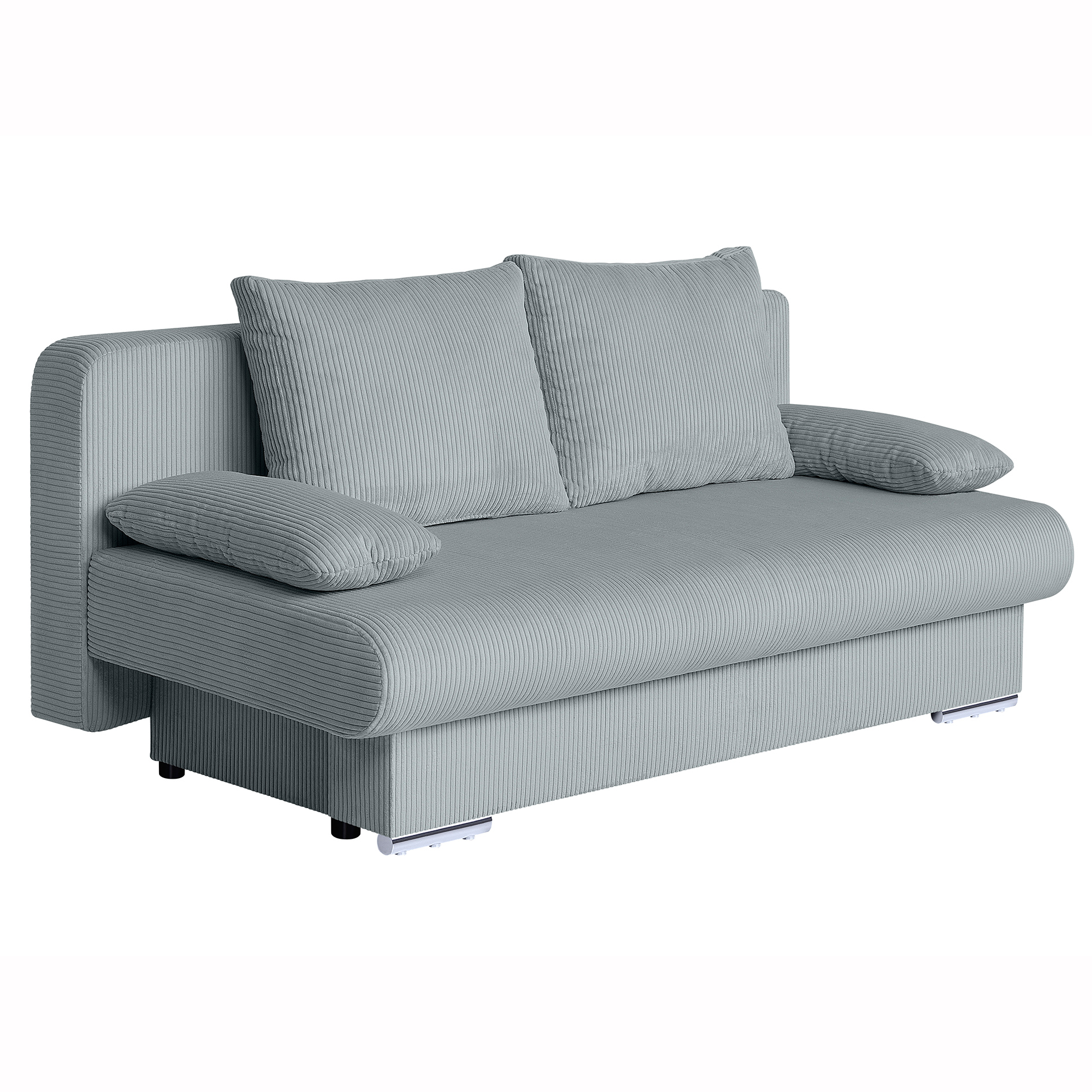 Schlafsofa - mint - inklusive Kissen - Cordbezug