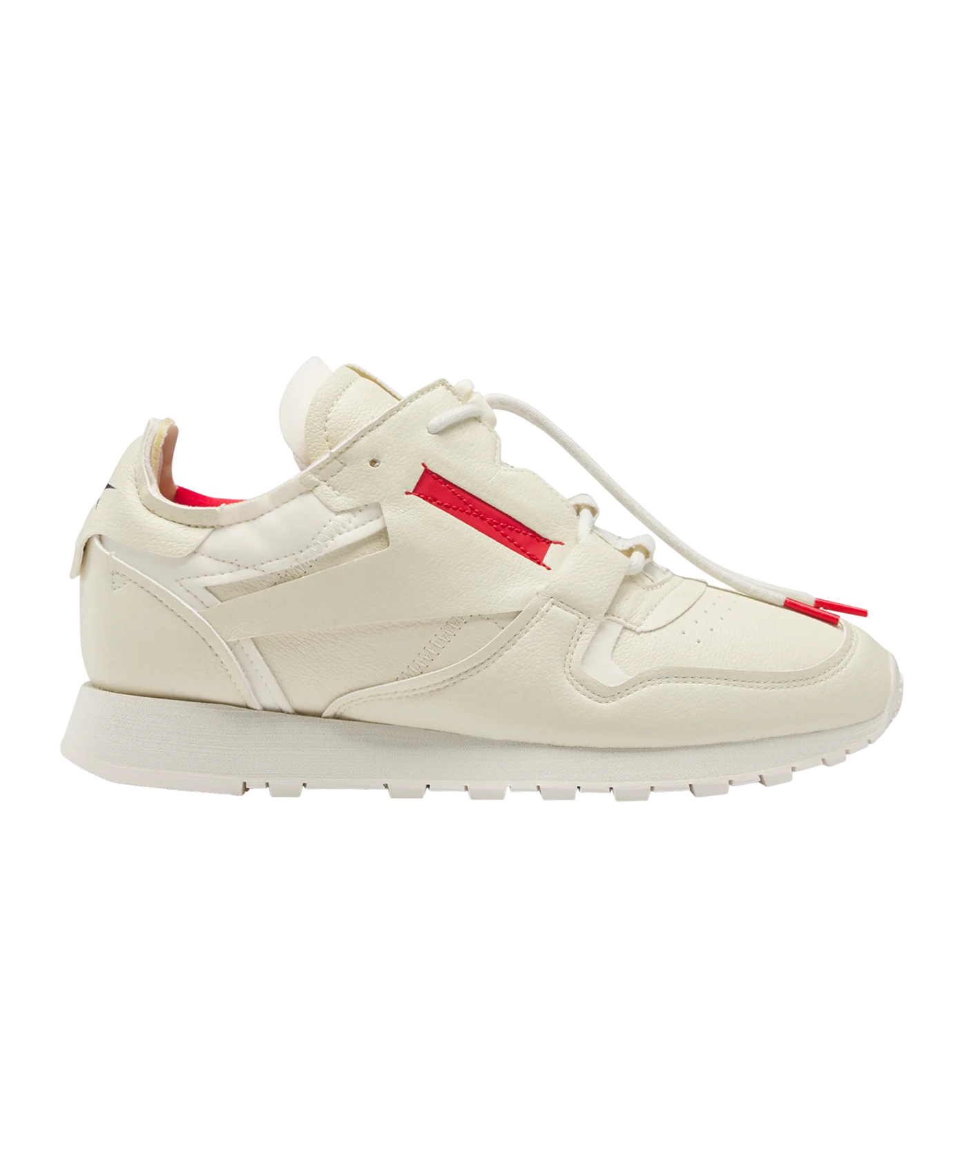 Reebok Classic Vegan Beige Rot Schwarz Laufschuh