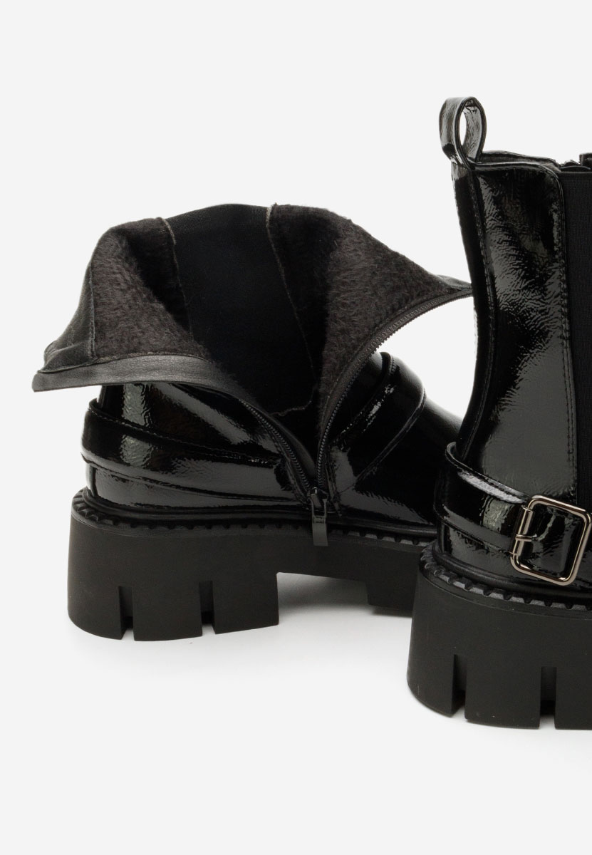 Bottines à plateforme noires Carolinne