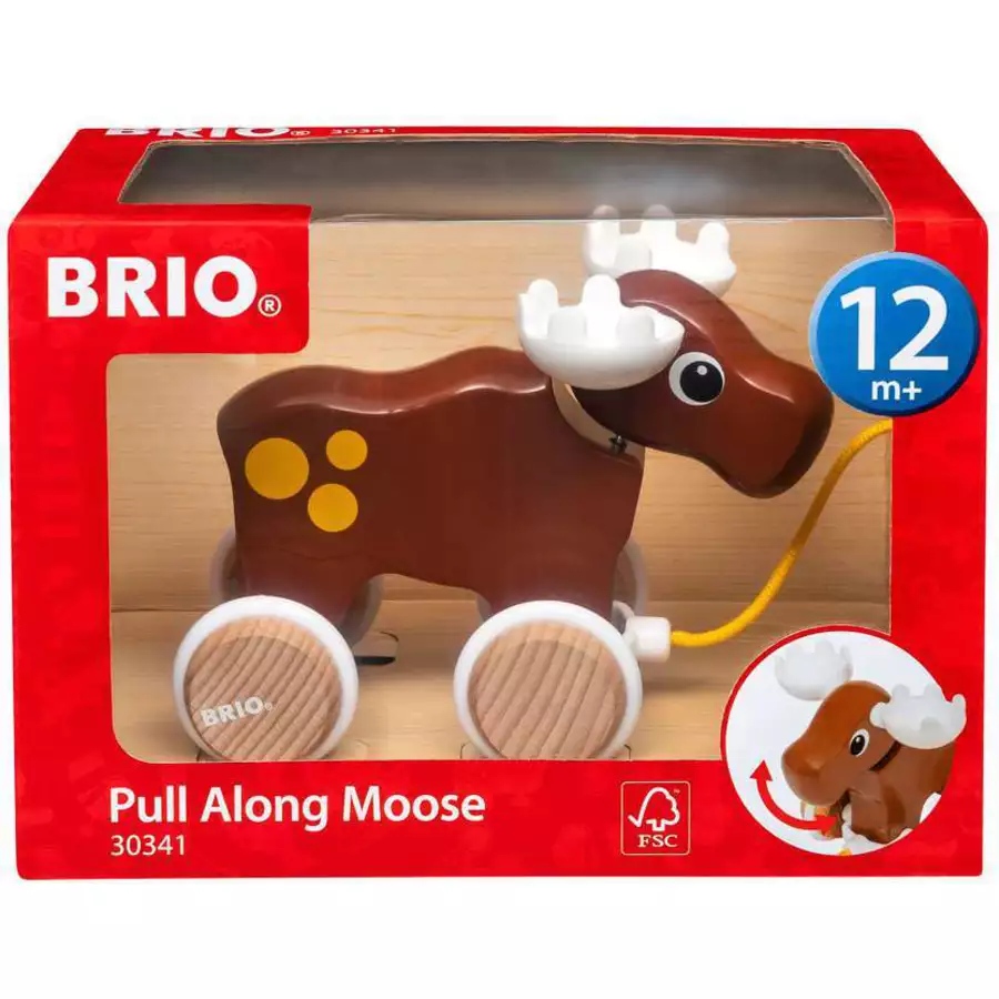 Brio Nachzieh-Elch bunt