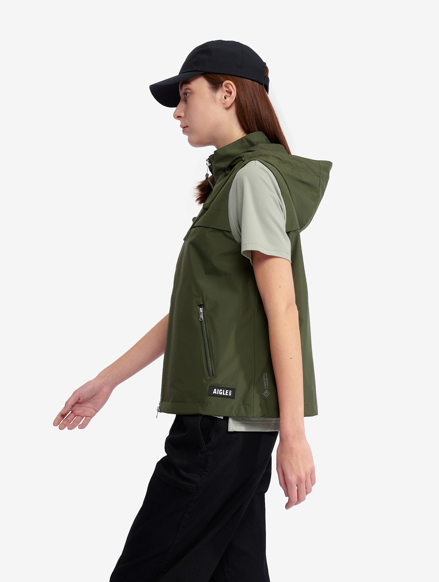 Veste coupe-vent GORE-TEX sans-manche pour femmes avec capuche amovible AVOCAT I