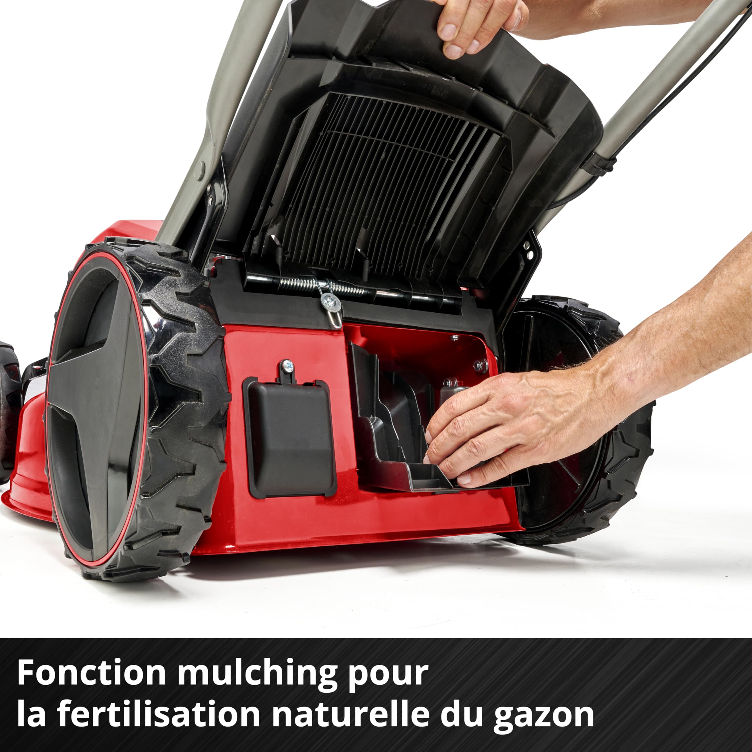 Einhell Professional Tondeuse à gazon sans fil GP-CM 36/47S Li BL (4x4,0Ah) Power X-Change (36V, moteur Brushless, Coupe à 47cm, Bac de 65L) Livré ave