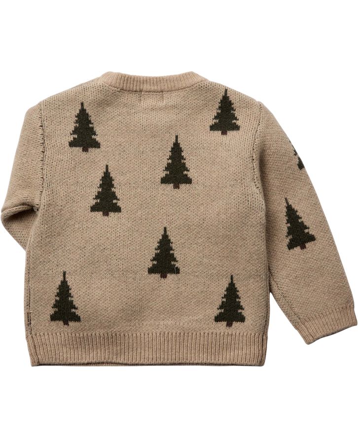 Wheat Jacquard Strik Pullover Mimi Offwhite