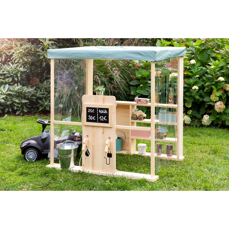 MUDDY BUDDY® Outdoor Tankstelle Bubble Catcher, natur - salbeigrün