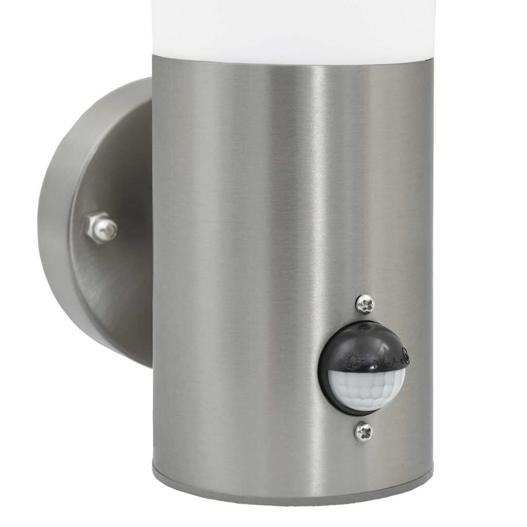 vidaXL Buitenwandlamp Zilver 12 x 7,5 x 29 cm Roestvrij staal