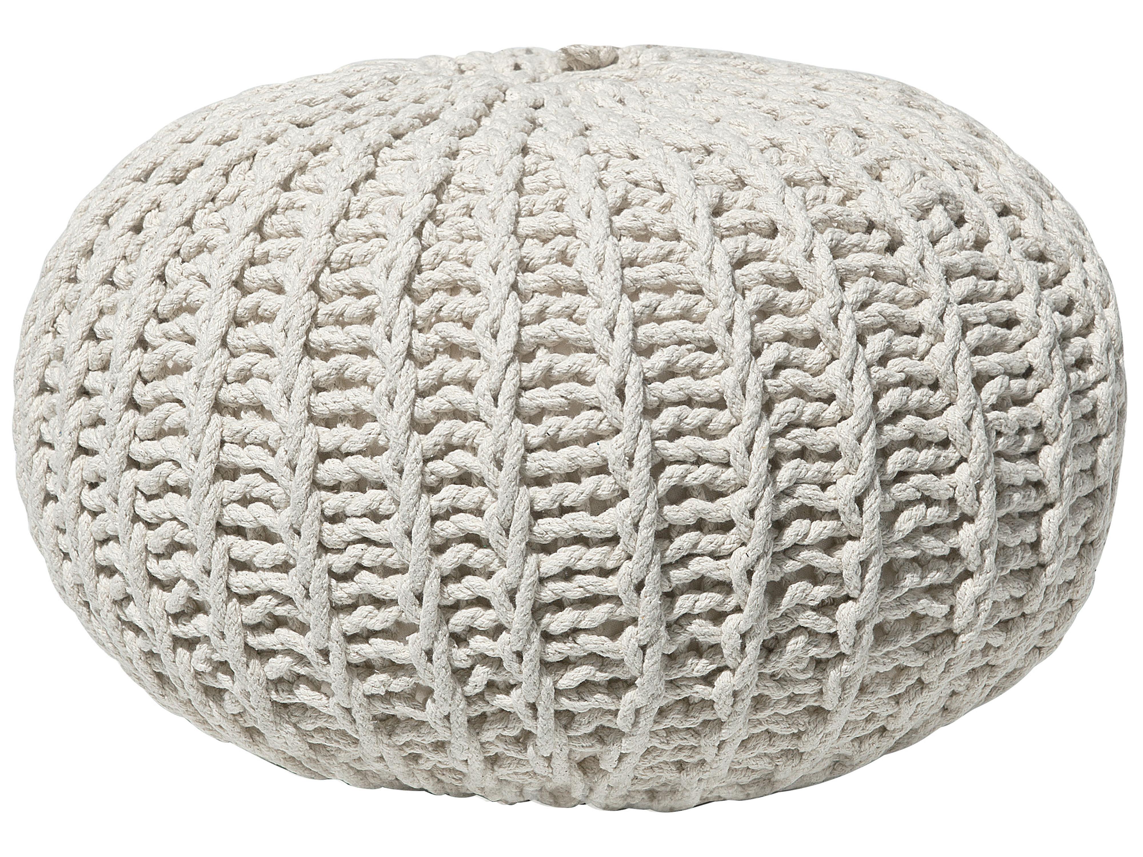 Poef CONRAD Katoen Beige