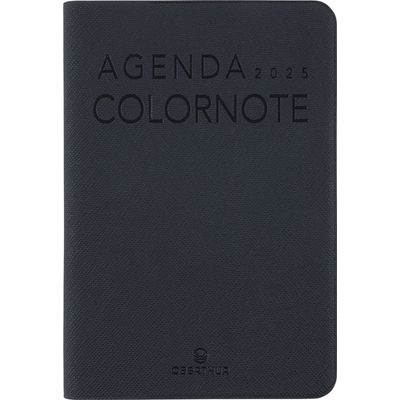 Agenda Colornote - 1 semaine sur 2 pages - 10 x 15 cm - noir - Oberthur