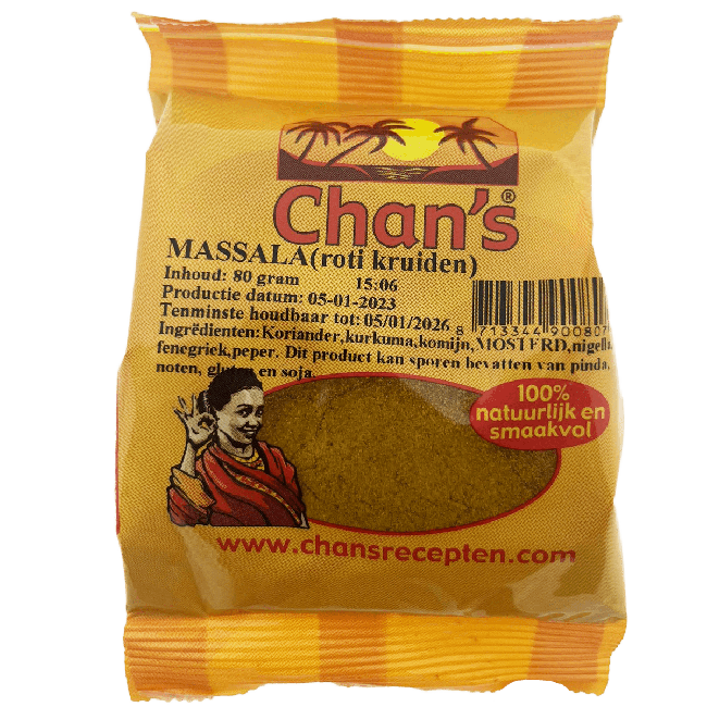 Chan's Massala Roti Kruiden 80g