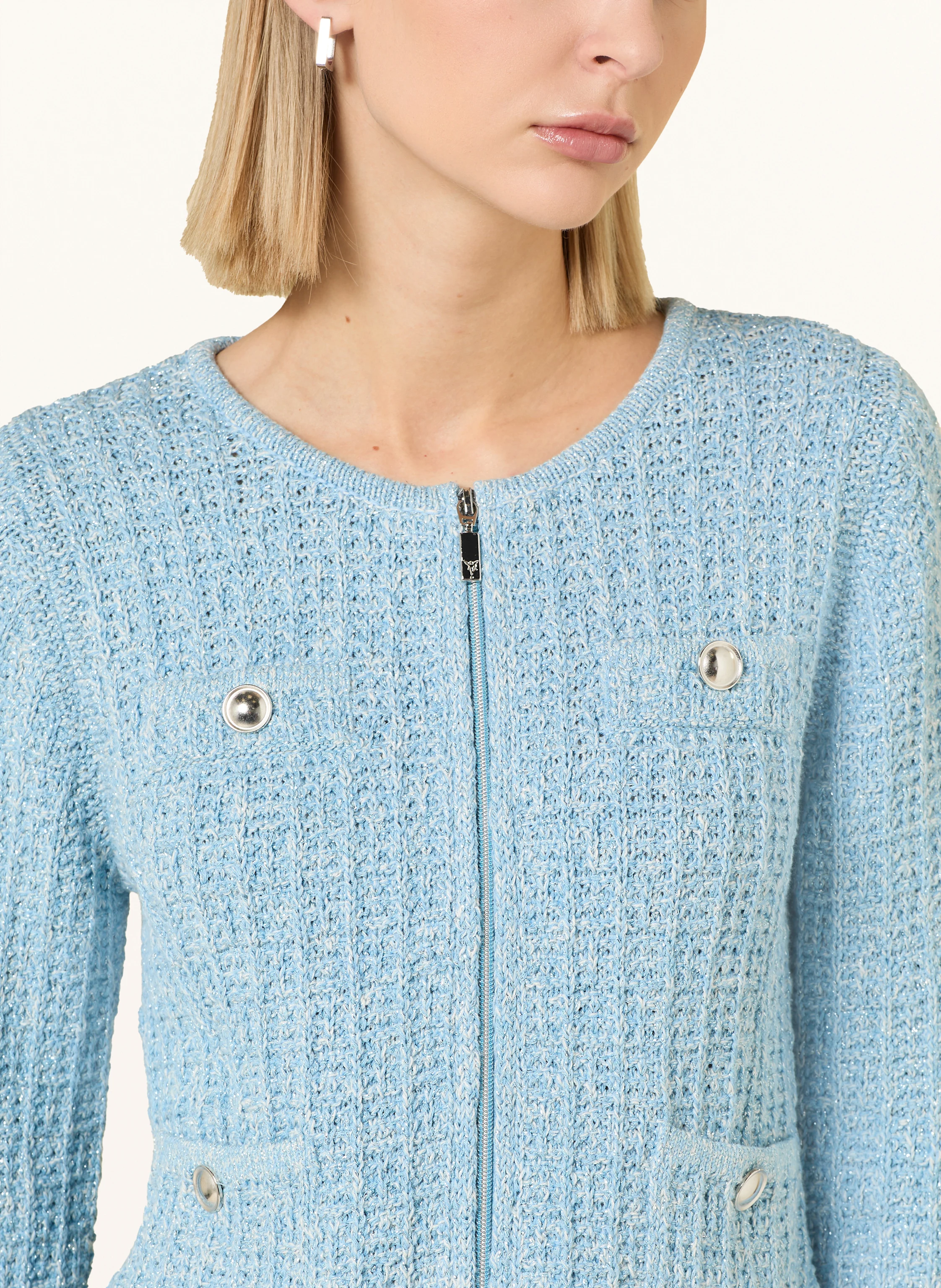 monari Strickjacke mit Glitzergarn