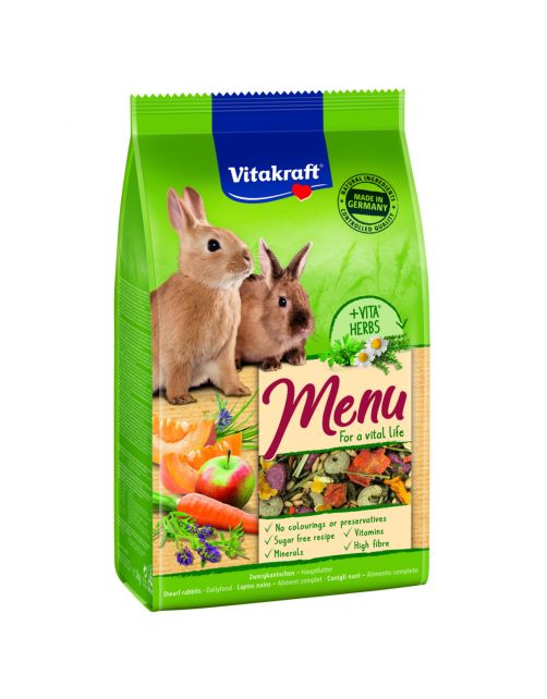 Vitakraft Menu Vital Dwergkonijn - Konijnenvoer