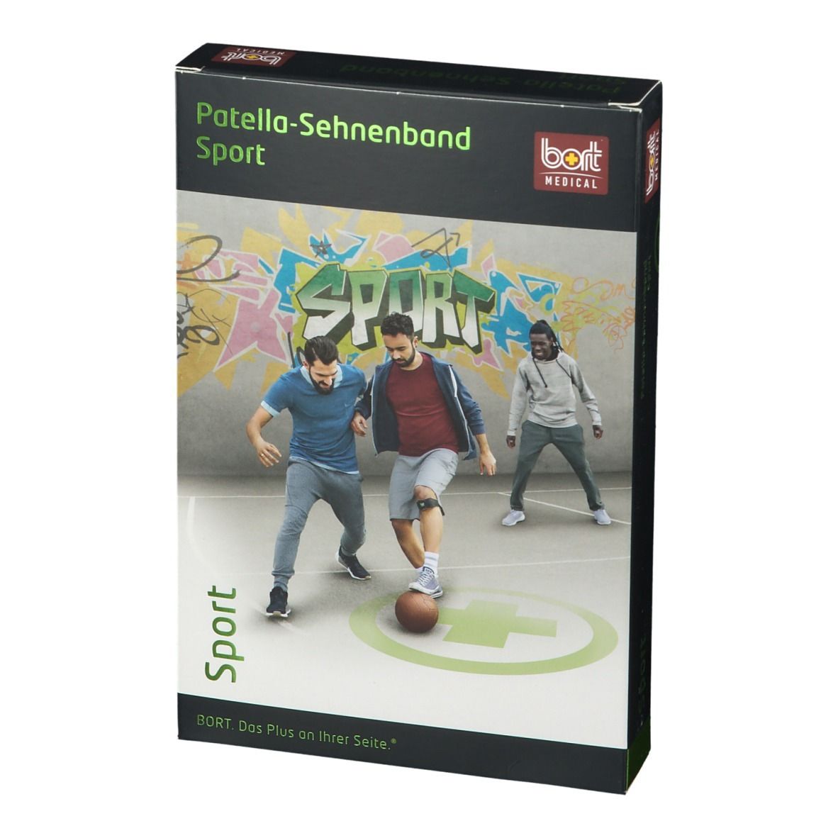 BORT Patella-Sehnenband Sport Gr. 1 schwarz/grün