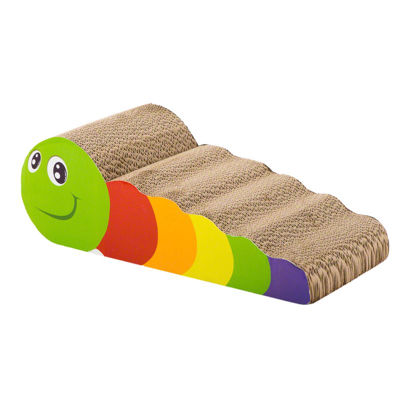 Griffoir chenille en carton ondulé