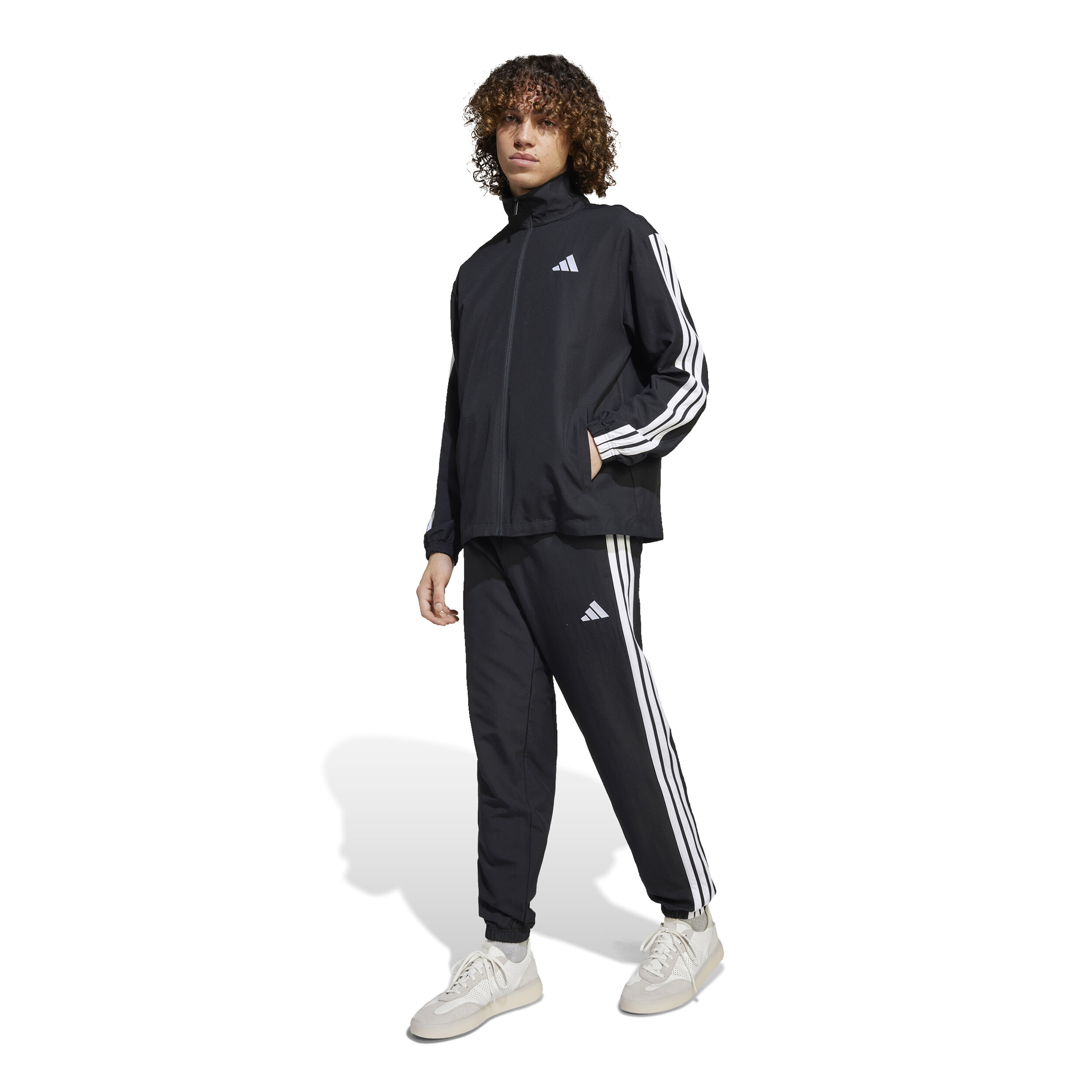 adidas 3 Stripes Woven Survêtement Hommes - Noir