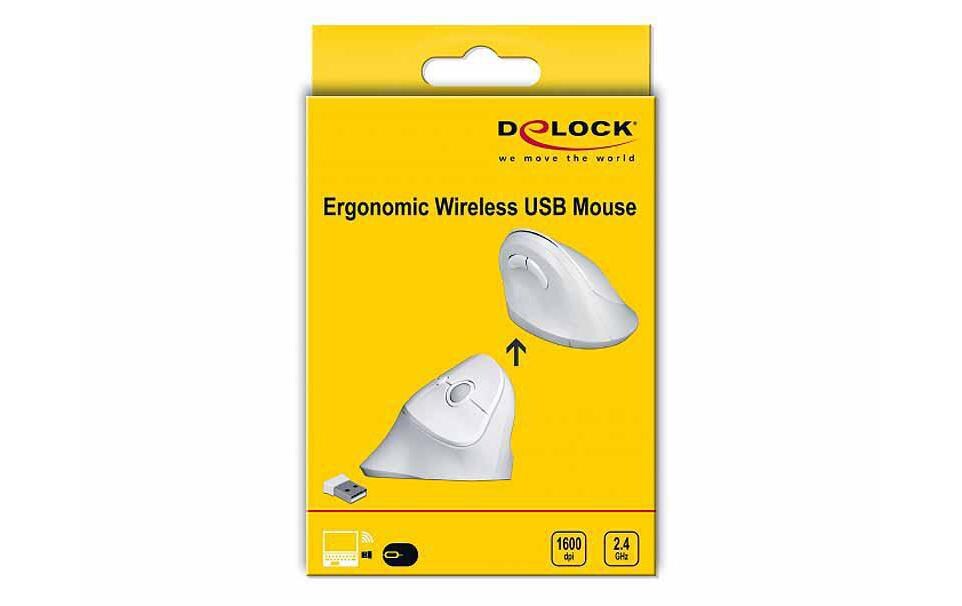 Ergonomische Maus 12596 USB kabellosErgonomische Wireless-Maus mit vertikaler Handposition