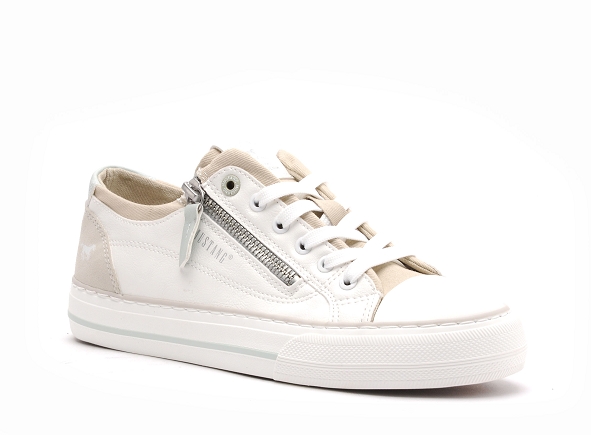 Mustang basses femme 1272310 blanc