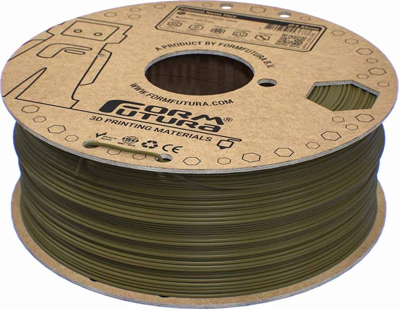 FormFutura  EasyFil™ ePLA Khaki Grey, 1,75 mm / 1000 g    Benutzerfreundliches PLA Filament