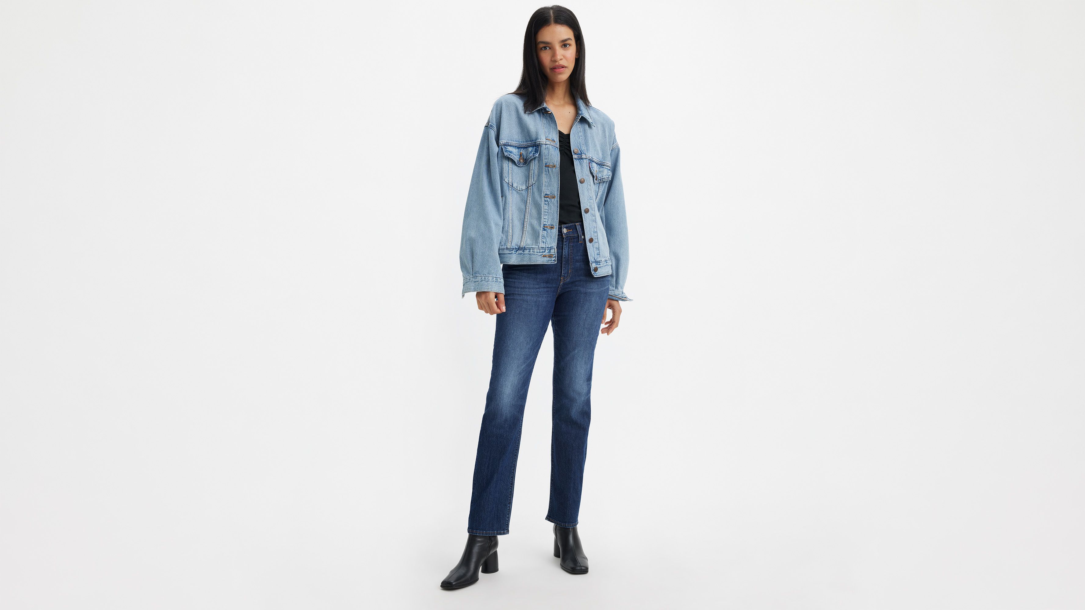 Jean 724™ taille haute Straight Lightweight - Cool I Am In Paradise - Bleu