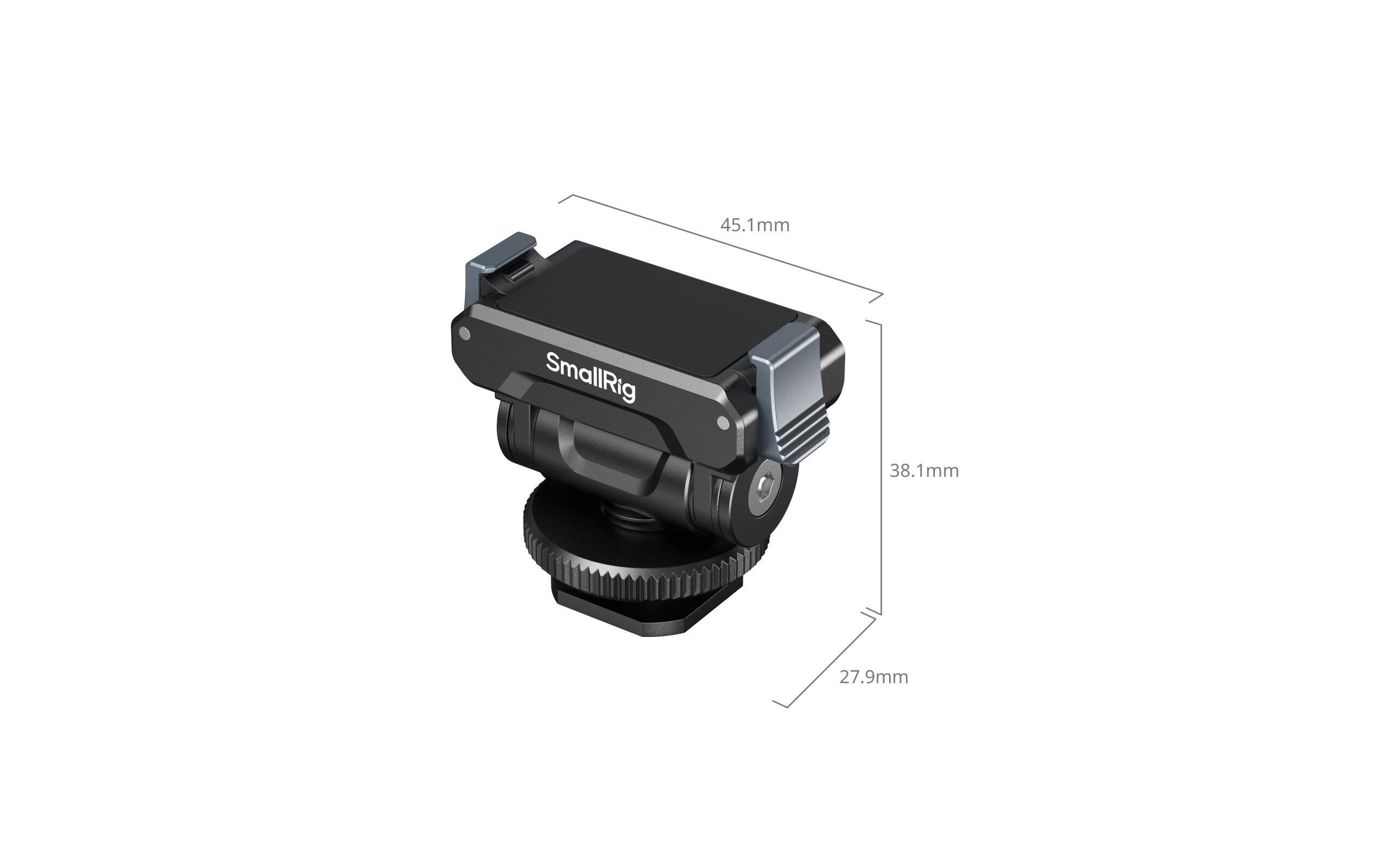 Quick Release-Unterstützung für DJI Osmo Action 5 Pro/4/3Schnellverschlusshalterung mit Cold Shoe Adapter