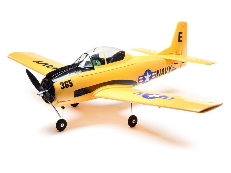 E-flite Warbird T-28 Trojan 1118 mm PNP Neuauflage des beliebten E-flite T28 Trojan Semi-Scale Modells