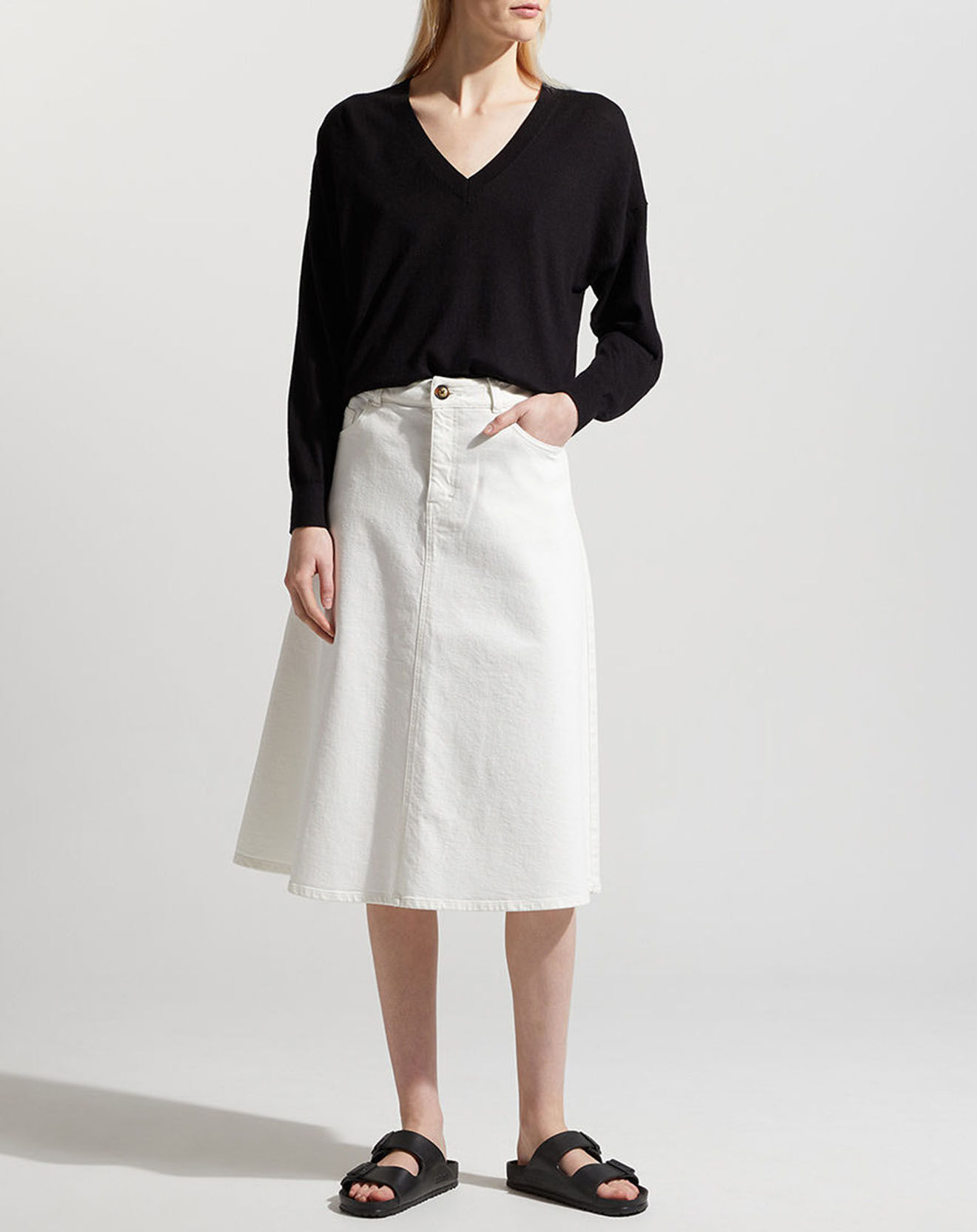 Jodhpur Pull en Laine & Soie Agnès noir