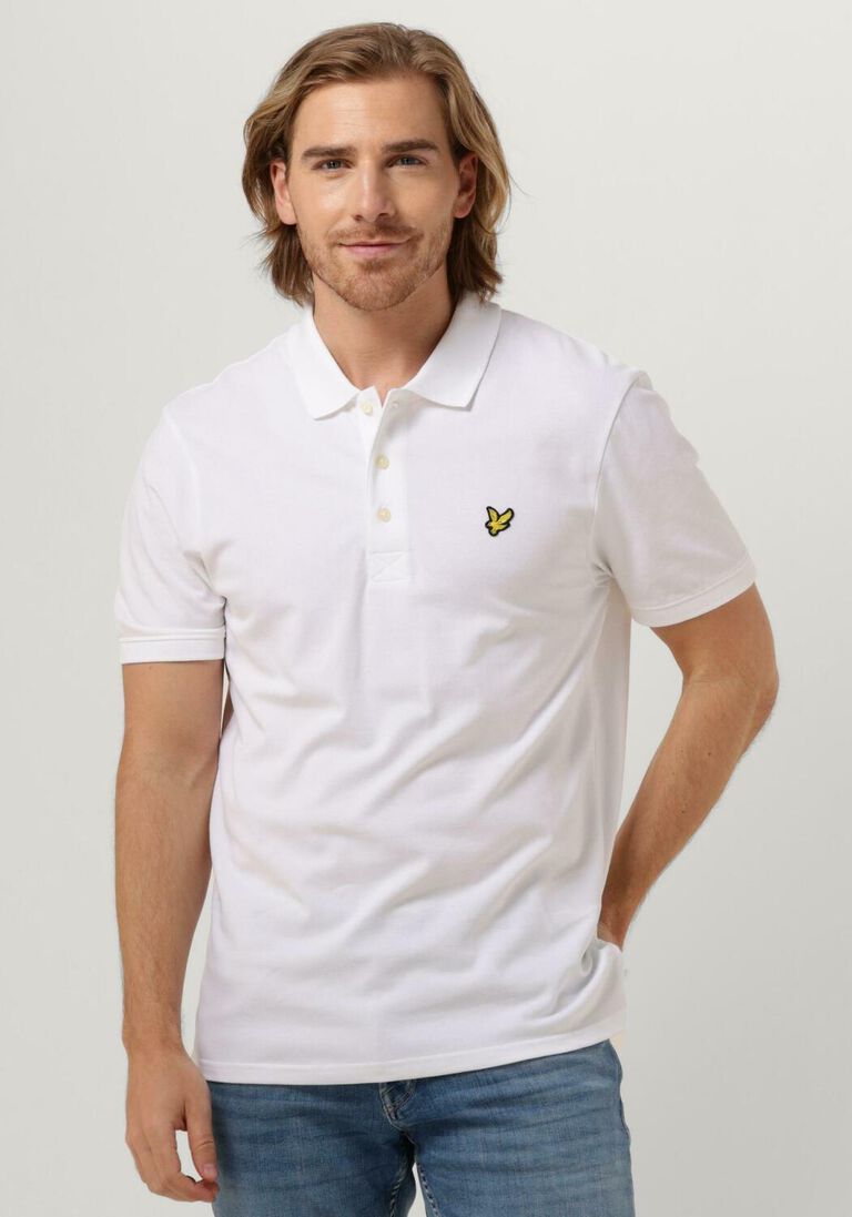 LYLE & SCOTT witte lyle & scott polo plain polo shirt