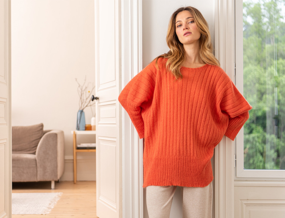 Poncho pull-Nuit d'épices