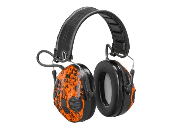 3M Peltor SportTac MT16H210F-478GN945 - Hodetelefoner - full størrelse - kablet - oransjecamo, camo-grønn
