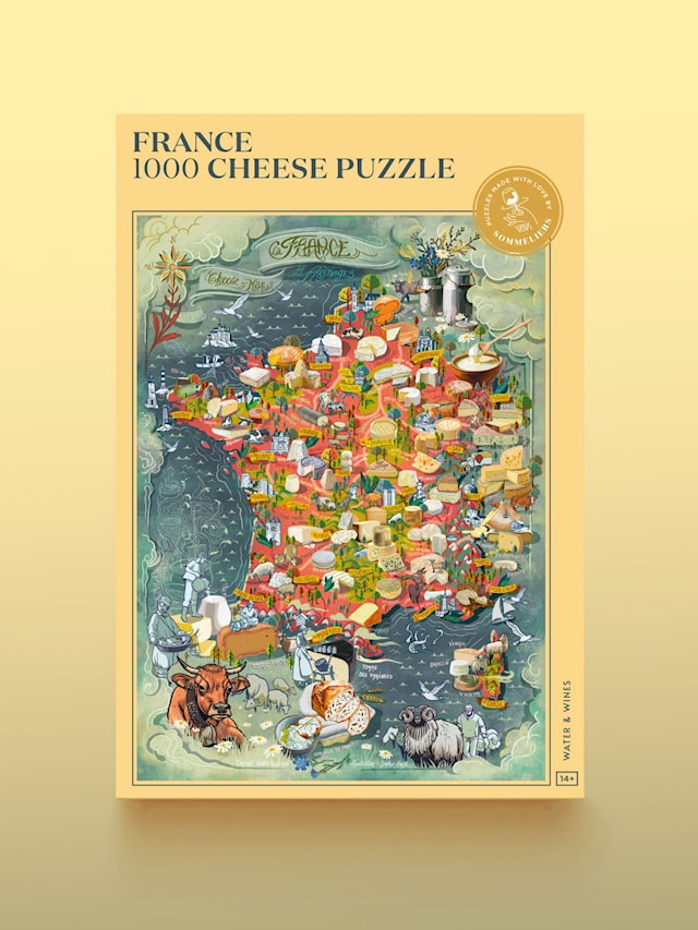Puslespill French Cheese 1000 brikker, Water & Wines