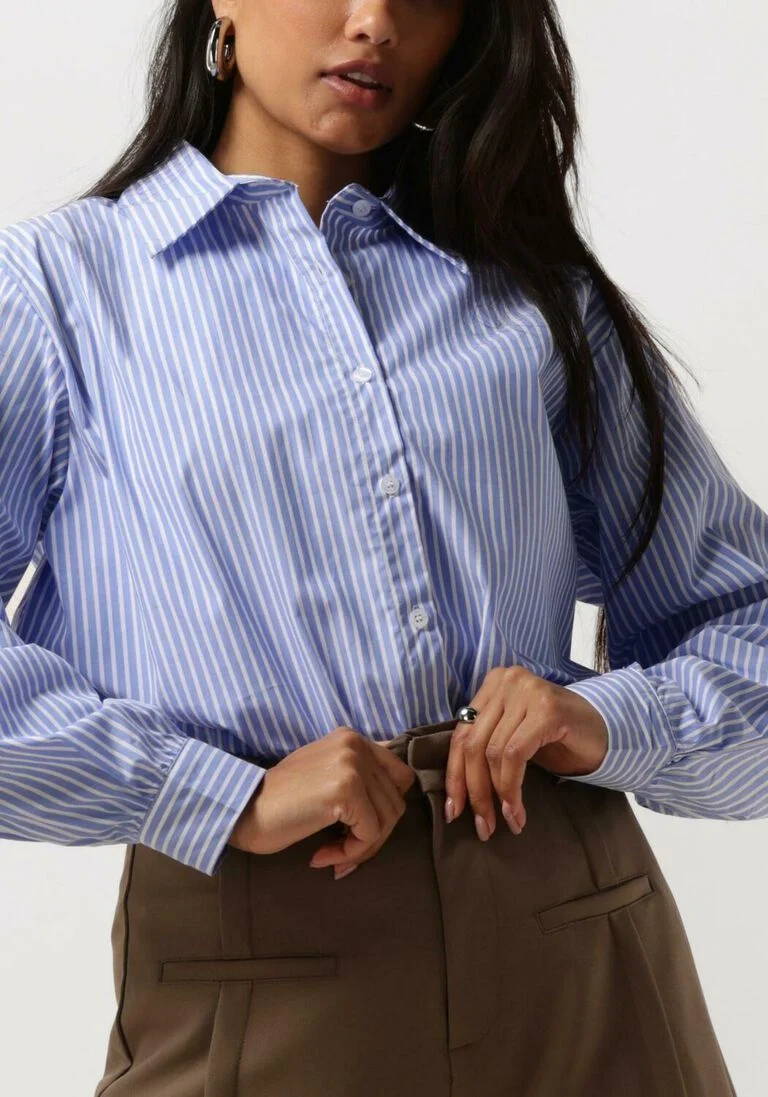 YDENCE blauw/wit gestreepte ydence blouse blouse judy