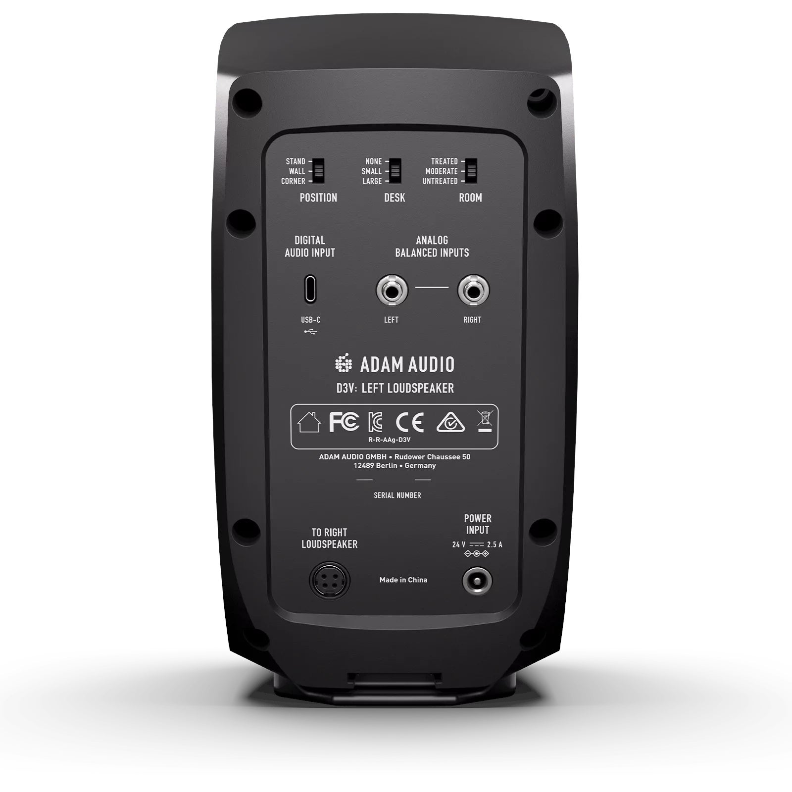 Adam D3V BK actieve studiomonitor (tweedelig)
